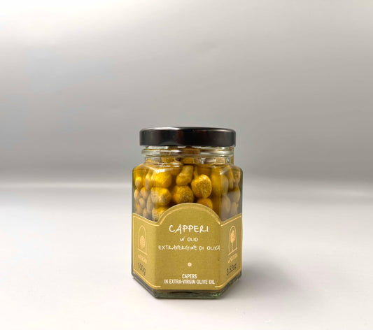 Capres à l'huile d'olive extra vierge 100g
