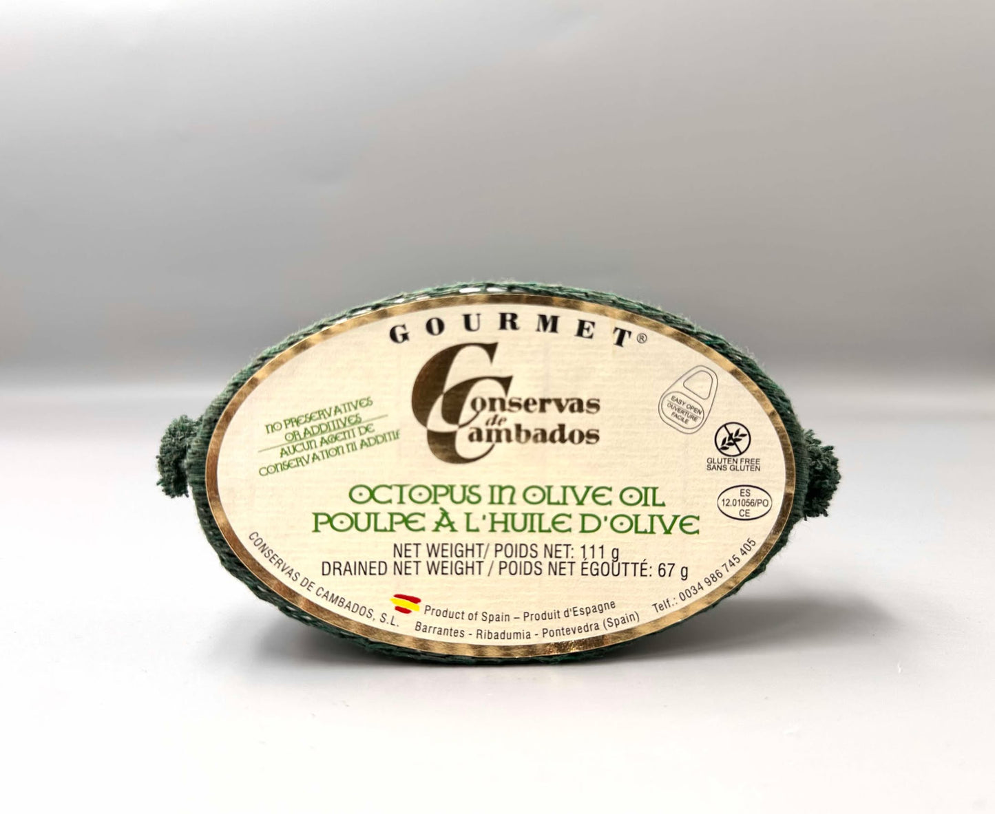 Poulpe à l'huile d'olive 111g