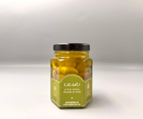 Baies de capres à l'huile d'olive extra vierge