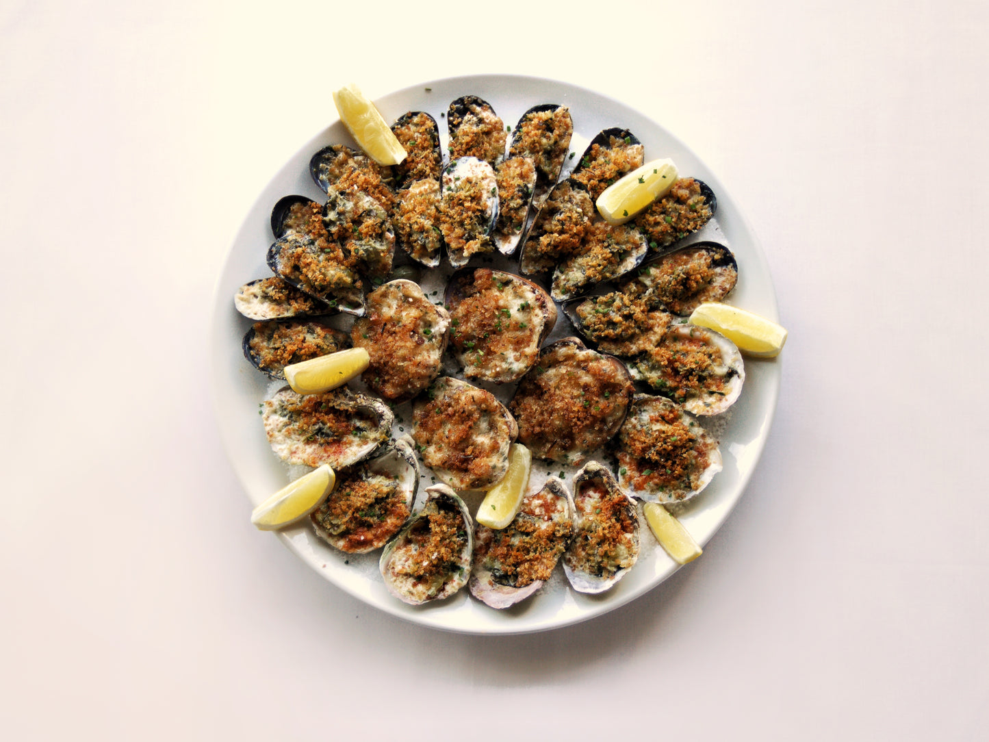 Plateau coquillages gratinés