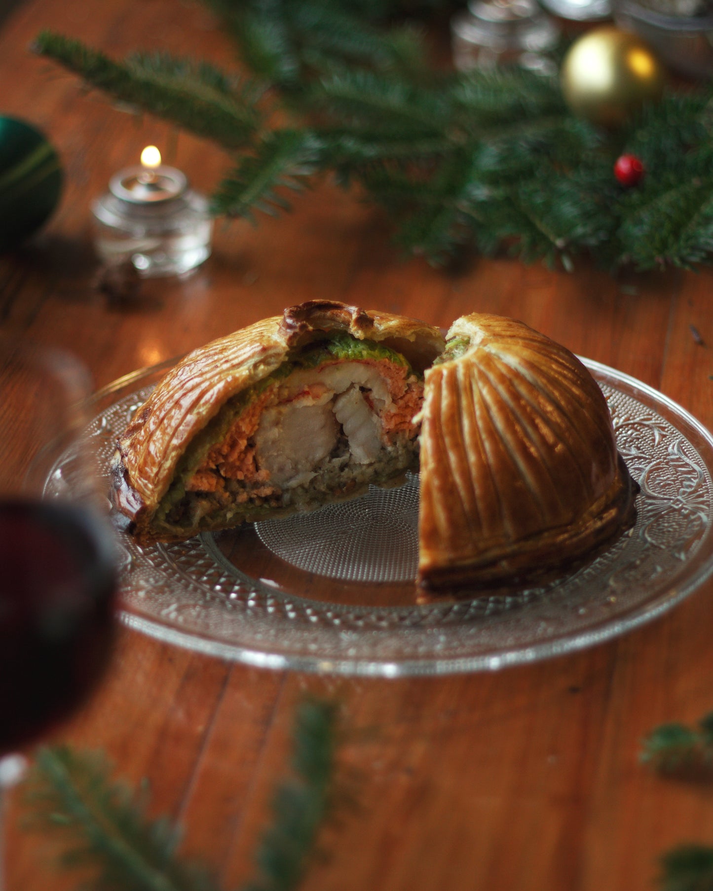 Pithivier de lotte et mousse au homard