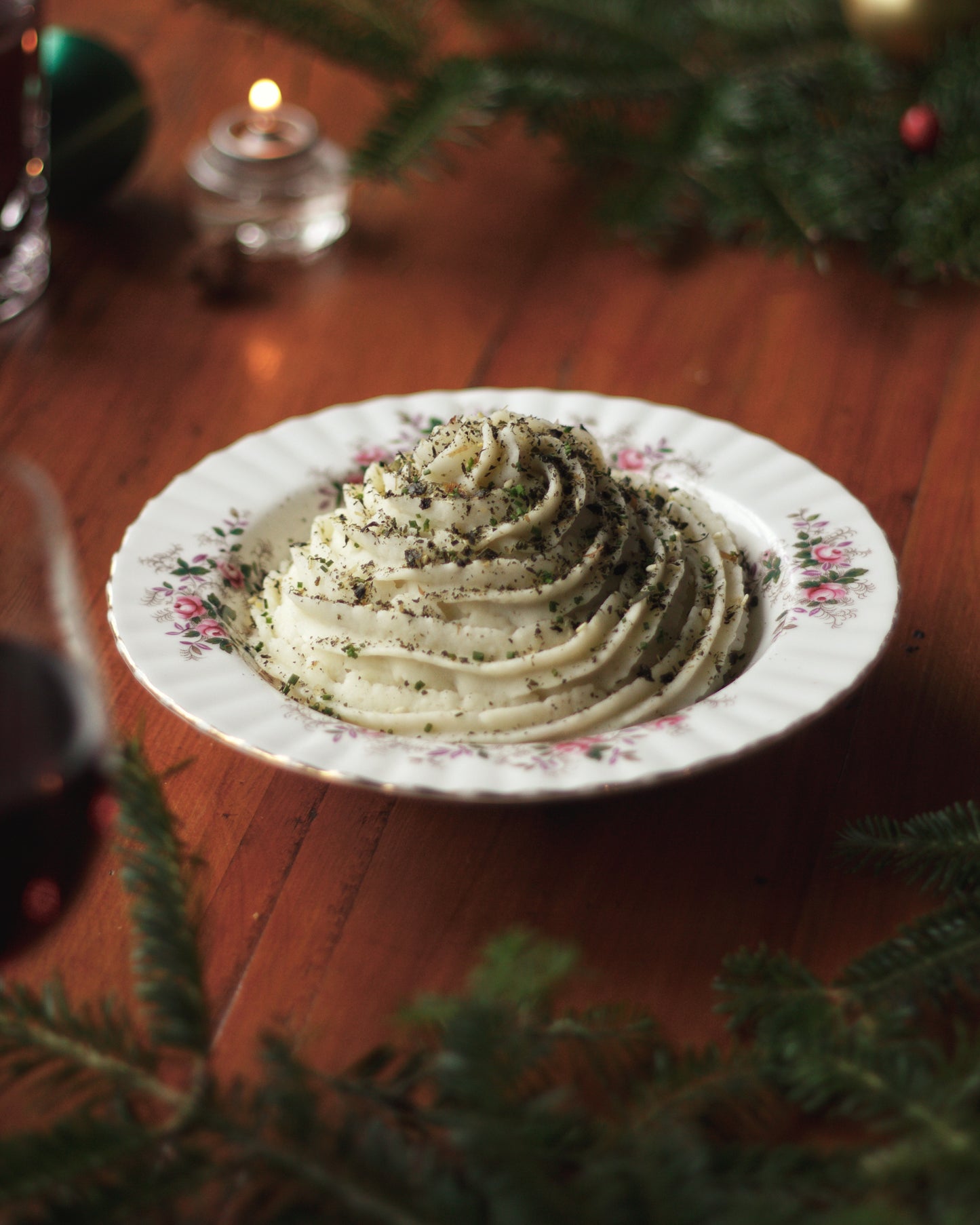 Purée de pomme de terre au beurre d'algues